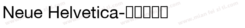 Neue Helvetica字体转换